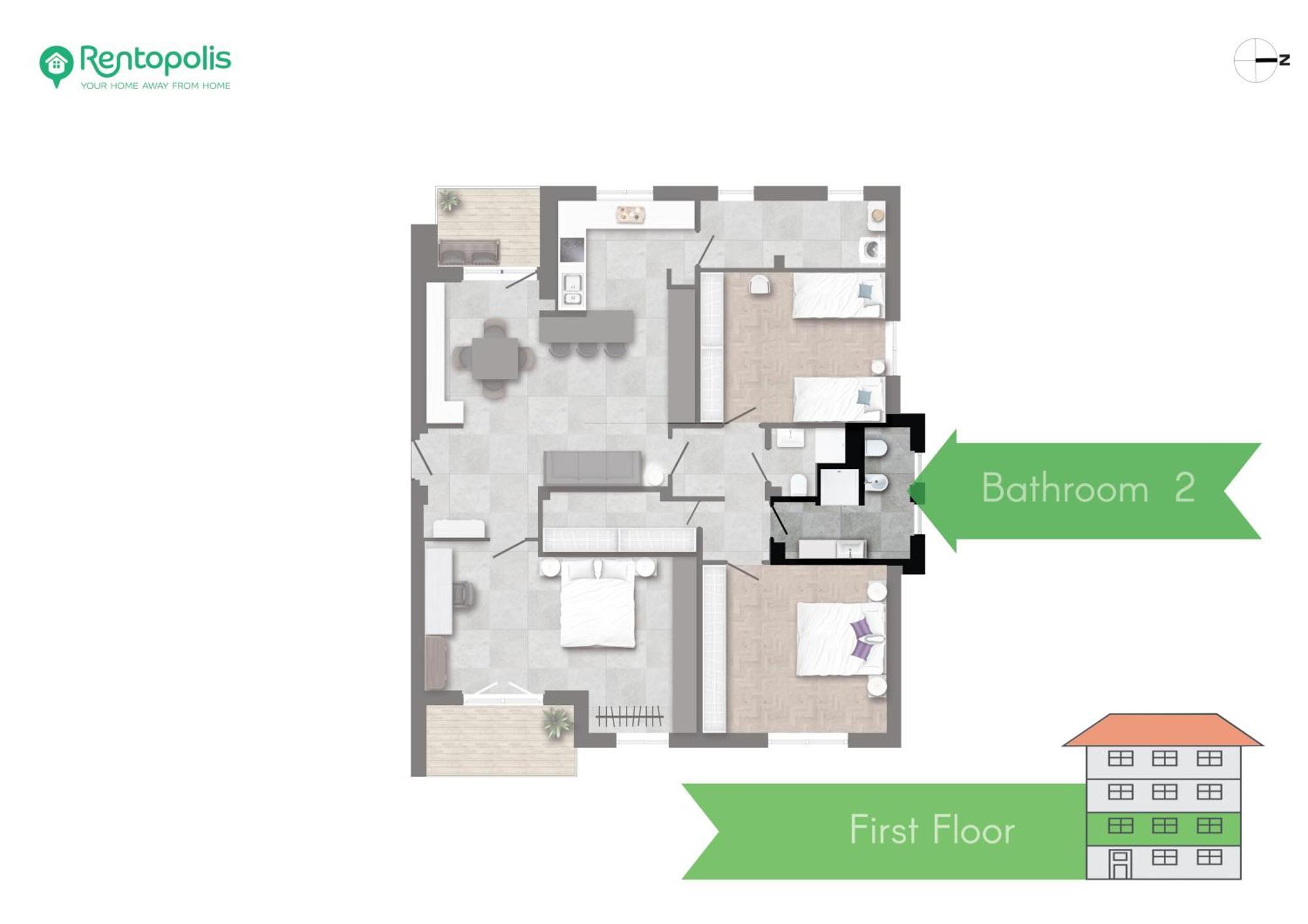 Modern 3 Bedroom With Balcony Steps From San Siro By Rentopolis