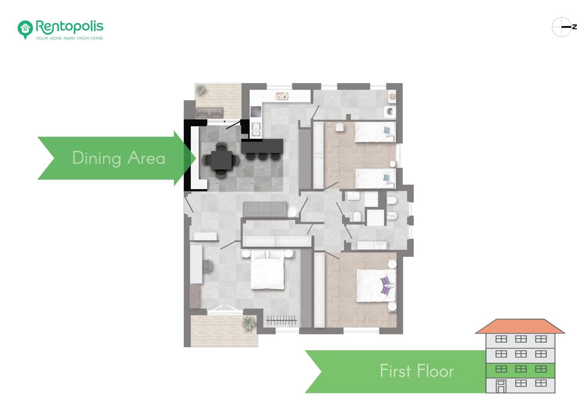 Modern 3 Bedroom With Balcony Steps From San Siro By Rentopolis Appartement *